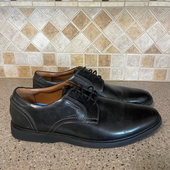 Clark’s Malwood Men’s Leather Lace Up Shoes in Black Size 12 M - Picture 3 of 12